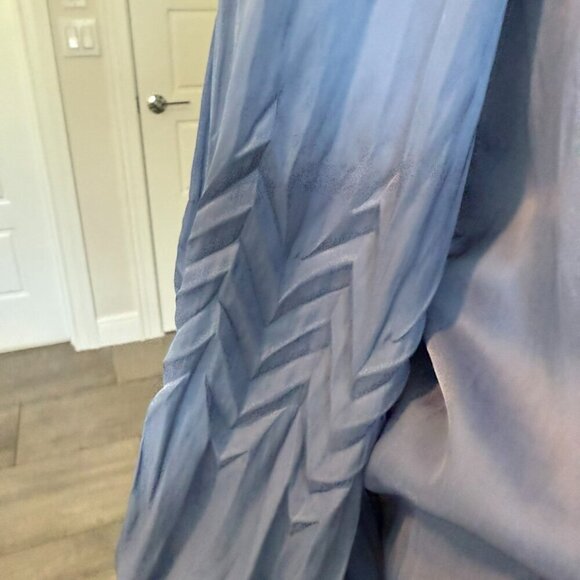 Ramy Brook Blake Long Sleeve Blouse Top Blue Size XXS Oversized NWT - Picture 6 of 9